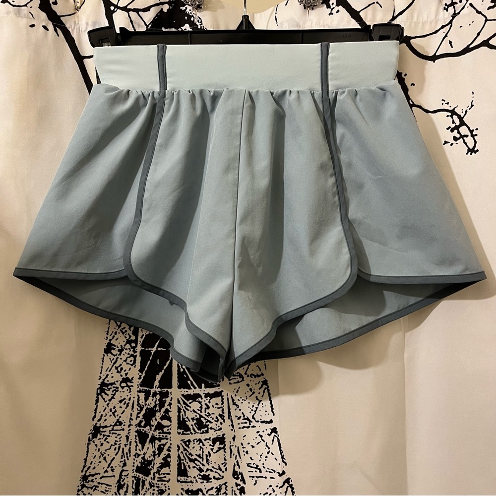 For Love & Lemons Running Shorts Active High Rise Workout Slate Gray Size XS